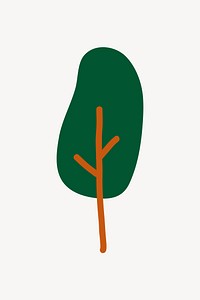 Tree doodle illustration vector