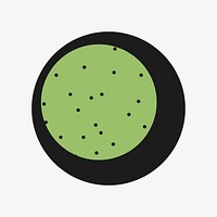 Green circle shape vector