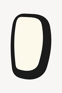 Beige rectangle shape vector