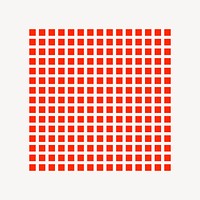 Red patterned square vector