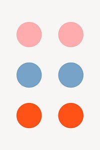Colorful circle shapes vector