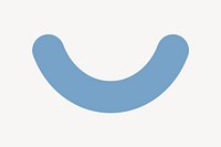 Blue squiggly line vector