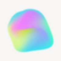 Organic shape, colorful gradient design psd