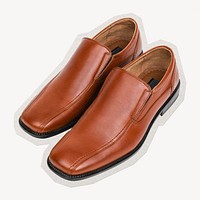 Leather slip-on  brown men&rsquo;s shoes fashion