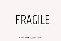 Marvel open source font by Carolina Trebol