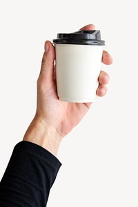 Coffee paper cup isolated image