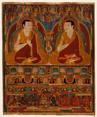 Portrait of Two Taklung Lamas