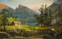 Pioneer's Home, Eagle Cliff, White Mountains by Jasper Francis Cropsey