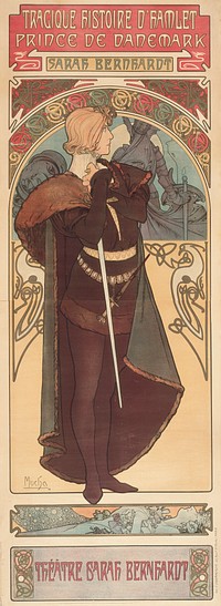 Hamlet by Alphonse Mucha