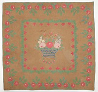 Child's Quilt, 'Lattice Basket'