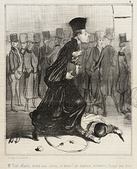 Mr Tout affaires, avocat sans causes... by Honoré Daumier