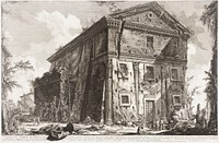 View of the Temple of Bacchus, now the church of San Urbano, two miles distant from Rome, beyond the Porta San Sebastiano... by Giovanni Battista Piranesi