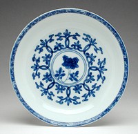 Blue and White Saucer