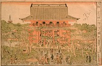 San'enzan Zōjō-ji Temple in Shiba by Utagawa Toyokuni I