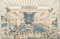 Perspective Picture of the Grand Sacred Dance at the Great Ise Shrine by Utagawa Toyoharu