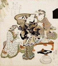 The Actor Onoe Kikugorō III at Umemoto Teahouse by Utagawa Kunisada