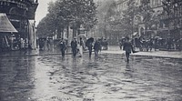 A Wet Day on the Boulevards, Paris by Alfred Stieglitz