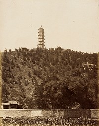 Pagoda at Old Summer Palace, Yu-chuan Shan, Jade Spring Hill by Felice A Beato
