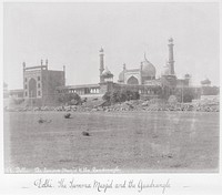 Delhi, The Summa Musjid and the Quadrangle by Samuel Bourne