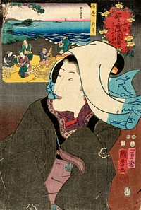 Dried Abalone from Hōki by Utagawa Kuniyoshi