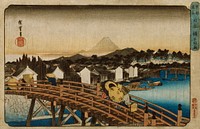 Sudden Shower on Nihonbashi by Utagawa Hiroshige