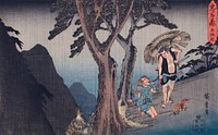 Act V: Yoichibei, Father of Okaru, Being Robbed of the Money from Her Sale to a Brothel by Utagawa Hiroshige