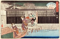 Aoyagi Restaurant in Ryōgoku District by Utagawa Hiroshige