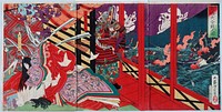 The Great Battle at Yashima by Tsukioka Yoshitoshi