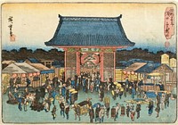 Kinryūzan Temple at Asakusa by Utagawa Hiroshige