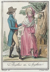 Costumes de Différents Pays, 'Anglais et Anglaise' by L F Labrousse and Jacques Grasset de Saint Sauveur