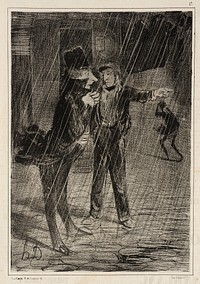 Comment à Chaillot! by Honoré Daumier