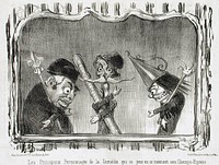 Les principaux personnages de la Comédie... by Honoré Daumier
