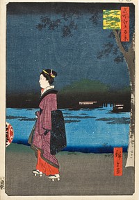 Night View of Matsuchiyama and the San'ya Canal by Utagawa Hiroshige