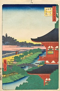 Zōjōji Pagoda and Akabane by Utagawa Hiroshige