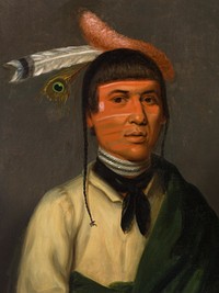 No-Tin (Wind), a Chippewa Chief by Henry Inman