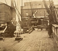 Brunel Aboard the Aphrodita, Liverpool by Robert Howlett