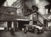 Cour, Rue De Valence by Eugène Atget