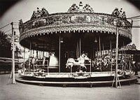 Carrousel by Eugène Atget