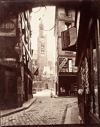 Rue De La Montagne Au Geneve by Eugène Atget