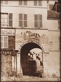 Arch & Picture Of Horse by Hippolyte Bayard