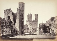 Carnarvon Castle, Interior, Looking Towards The Eagle Tower by Francis Bedford