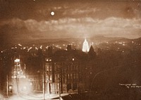 San Francisco At Night by Willard E Worden