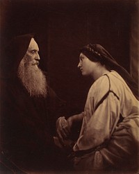 Friar Lawrence & Juliet by Julia Margaret Cameron