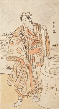 Bandō Mitsugorō I as the Spirit of an Egret Disguised as Cotton Maker Megamagosaburō by Katsukawa Shunshō