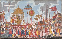 Royal Procession with Maharaja Serfoji II of Thanjavur (r. 1798-1832)