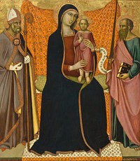 Madonna and Child with Sts. Nicholas and Paul by Luca di Tommè