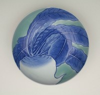 Dish with Turnip Design