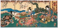 Reading by Utagawa Kunisada