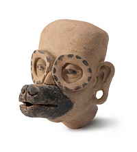 Human Head with Canine Muzzle