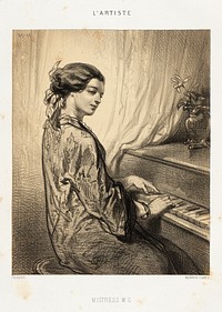 Mistress W. G. by Sulpice Guillaume Chevalier called Paul Gavarni